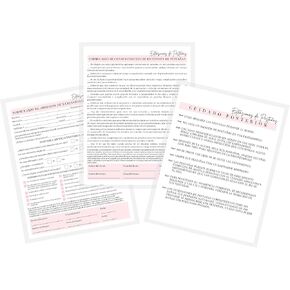 SPANISH Lash Extensions Intake, Consent and Aftercare Form | 75 Pack | 8.5x11" inch Paper Size Form | Eyelash Extension Supplies | En español | White & Pink Design