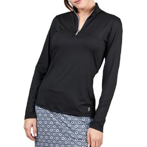 SOFIBELLA Long Sleeve UV Feather Womens Golf 1/4 Zip