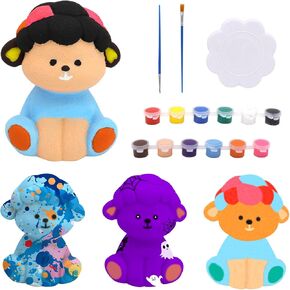 5.3 Inches Paint Your Own Sheep Lamp Kit, Sheep Arts Crafts Kit Fun Project Gifts, DIY Crafts Night Light Art Supplies For Kids Boys Girls Age 8-12, Creative Crafts Gifts for Birthday Halloween Party