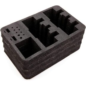 Spektrum Stand Up TX case optional dual TX foam set , Black