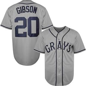 Mens #20 Josh Gibson Baseball Jersey Homestead Grays Baseball Shirt Stitched S-3XL in Saudi Arabia