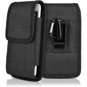 Cell Phone Nylon Clip Pouch Case for iPhone 14 13, 12 Pro, 11, kiwitatá Rugged Phone Belt Holster Case for 13 Pro 8 Plus Galaxy S21 S10e Google Pixel 5/4A