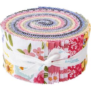 Echo Park Paper Co. Flora No. 6 Rolie Polie 40 2.5-inch Strips Jelly Roll Riley Blake RP-14460-40