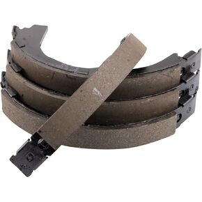 TRQ Rear Parking Brake Shoe Set Compatible with 2010-2016 Cadillac SRX