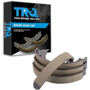 TRQ Rear Parking Brake Shoe Set Compatible with 2009-2011 Ford F-150
