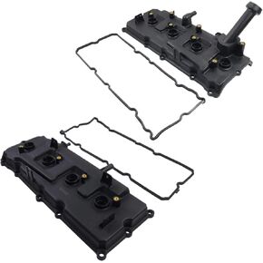 GELUOXI Valve Cover Set with Bolts & Oil Cap & Gaskets Replacement for Nissan Pathfinder Titan Armada NV2500 NV3500 Infiniti QX56 5.6L 2004-2017 13264ZE01A 13264ZE00A