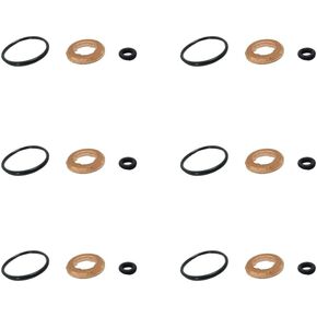 6 Set Fuel Injectors Seals O Ring Repair Kit Fit for Audi Q7 Q5 A7 Q8 A6 VW Amarok Touareg 059130519B 059130119