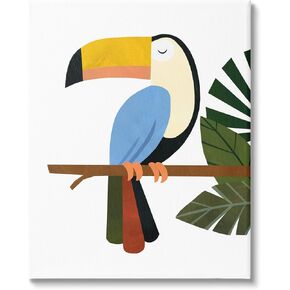Stupell Industries Modern Toucan Bird Perched Jungle Canvas Wall Art, Design by Emily Kopcik