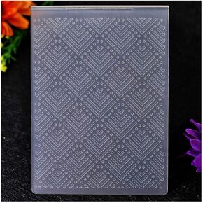 KWELLAM Line Pattern Plastic Embossing Folders for Card Making Scrapbooking and Other Paper Crafts