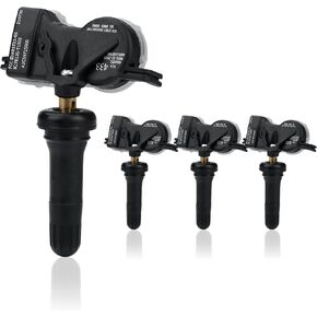 4 Pack Tire Pressure Sensor 68313387AB TPMS Sensor 433MHZ Tire Pressure Monitoring System Sensor Compatible with Chrysler 200 Pacifica Dodge Durango Dart Jeep Compass Grand Cherokee Fiat ALFA Romeo