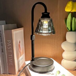 Candle Warmer Lamp Dimmable Mi-ni Candle Lamp with Timer Adjustable Height Flameless Wax Warmer Lamp Home Decor Electric Heating Warmer Lamp for Jar Candles with Gift Packaging and Two Bulbs