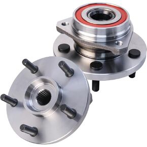 513159 Pair Front Wheel Hub Bearing Assembly Compatible with 1999 2000 2001 2002 2003 2004 Jeep Grand Cherokee 4.0L 4.7L 5 lugs Non-ABS
