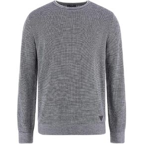GUESS Men's Earle Stitched Crewneck Sweater