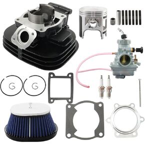 WFLNHB Cylinder Carburetor Piston Gasket Top End Kit Set Replacement for Yamaha Blaster 200 YFS200