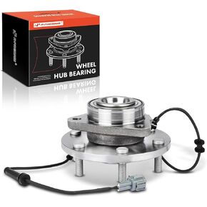 A-Premium Front Wheel Bearing and Hub Assembly with ABS & 6-Lug Compatible with Nissan Armada 2005-2007, Pathfinder Armada 2004, Titan 2004-2007 & Infiniti QX56 2004-2007