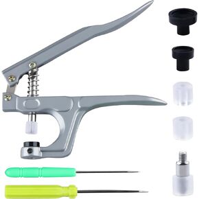 LYNDA Snap Pliers for Crafts Clothing - Hand-held Tool for KAM Snap Plastic - Fastener Press Attacher Punch for T3 T5 T8 Snaps - Simplify Your DIY!