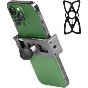 FANAUE Aluminum Phone Holder with 20mm Ball with 360° Rotation Smartphones with a Width of 5.5" to 8", for All Industry Standard 20mm Ball Joints, adapters, and mounts