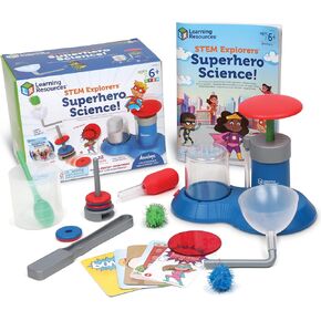 Learning Resources STEM Explorers Superhero Science!, 22 Pieces, Ages 6+, Science Kit, STEM Toys, Science for Kids,Kids