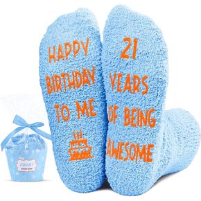 HAPPYPOP 21ST Birthday Gifts Socks Ideas - Gifts for 21 Year Old Women Men Best Gifts for 21 Year Old Male Female