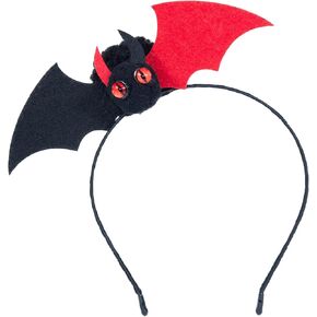 Beviliu Bat Ears Headband Halloween Headband - Bat Wings for Party Cosplay Halloween Costume Devil Horns Headband Bat Costume Washing Makeup Fashion Headband