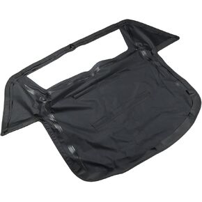 Soft Top Convertible Replacement for Corvette 1986-1993 Twill Vinyl with Plastic Windows Black