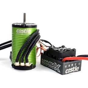 Castle Creations Mamba X SCT Brushless ESC / 1412-3200Kv 5mm Sensored Motor Combo, CSE010015513, Black