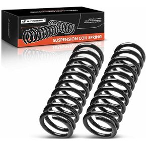 A-Premium 2Pcs Front Coil Spring Set Compatible with Chevrolet Malibu/Chevelle 1965-1967, El Camino 1967 & Buick Skylark/Sportwagon 1964 & Oldsmobile Cutlass/F85 1966-1967 & Pontiac GTO 1965-1967
