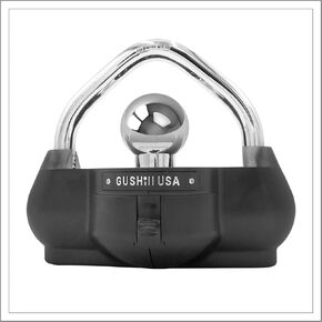 Universal Coupler Lock Trailer Locks Ball Hitch Trailer Hitch Lock Adjustable Security Heavy-Duty Steel, Fits 1 7/8", 2" and 2 5/16" couplers USA GHUCL100 Premium
