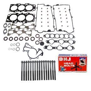DNJ HGB137 Cylinder Head Gasket Set with Head Bolt Kit for 2001-2003 Hyundai Santa Fe 2.7L 2656cc V6 DOHC