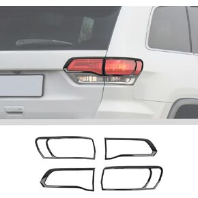 JWWY Taillight Tail Light Cover Tail Lamp Rear Light Cover Trim Fit for 2014-2020 Jeep Grand Cherokee Exterior Accessories Black