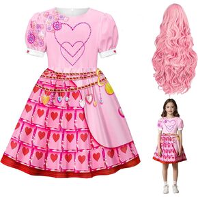 Girls Rise Red Princess Costume Dress Kids Halloween Birthday Party Cosplay Outfits