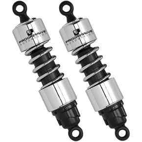 Progressive Suspension 412-4079C Chrome 12" Standard Replacement Rear Suspension Shock