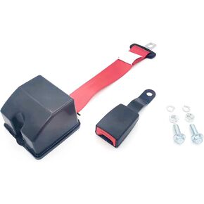 1Pcs Universal Forklift Seat Belt and Fits Tractor Mower Buggy Retractable Red 71 inch New