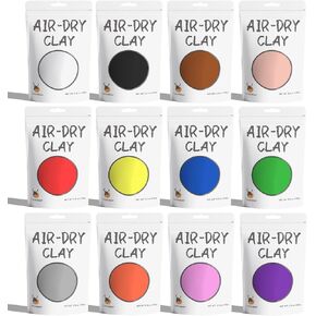 Cutedeer Air Dry Modeling Clay - 12 Colors, 2.6lb Soft Foam Molding Clay, DIY Creative Magic Clay for Kids Adults Arts & Crafts Project Supplies(2.6lb - 12 Colors)