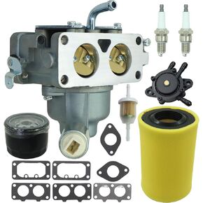 Carburetor Compatible with Husqvarna YTH24V48 YTA22V46 YTH22V46 YTH24V48 YTA24V48 YTH24V54 YTH22V46 Z246 Z254 YTH23V48 YTH2348 46" 48" Mower Engine with Air Filter Fuel Pump Kit