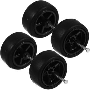 1 Set Car Toy Wheels Replaceable Toy Car Tires Kids Toy Car Wheel Replacements Toy Car Accessories Boys RC Toy Wheels Axle Kit