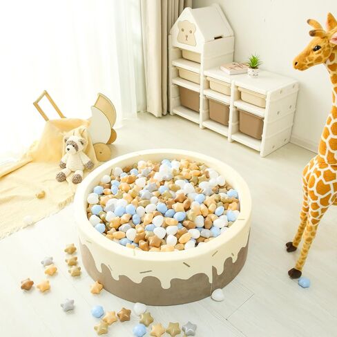 GOGOSO Ball Pits Balls for Toddlers, 100 Stars Hearts Florid Shapes Ball, Flowers Plastics Balls for Bounce House, Pastel Ball for Kids Birthday Party Xmas Friendship Bracelet Banner Decor in Saudi Arabia