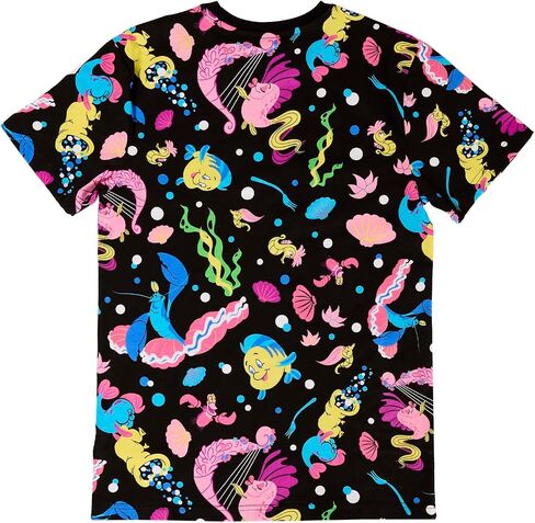 تي شيرت Loungefly Disney The Little Mermaid للذكرى السنوية الخامسة والثلاثين للحياة هو The Bubbles TEE مقاس صغير in Saudi Arabia