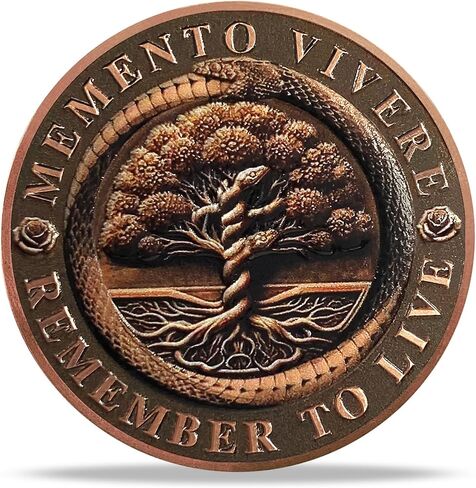 Viking Ship & Tree of Life Medallion Set | Norse Mythology Commemorative Coin with Capsule, Display Stand & Card | Faith-Inspired Gifts for Spirit of Adventure and Exploration for Men & Women in Kuwait
