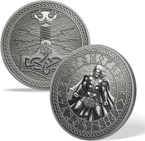 Viking Ship & Tree of Life Medallion Set | Norse Mythology Commemorative Coin with Capsule, Display Stand & Card | Faith-Inspired Gifts for Spirit of Adventure and Exploration for Men & Women in Kuwait
