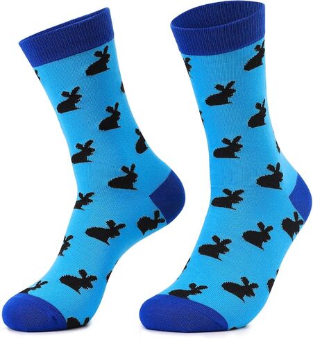 Aueyan Funny Socks for Men,Mens Novelty Socks Fun Crew Socks Size 9-15 in Kuwait