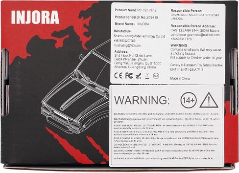 INJORA IR60-24 Pickup Hard Body Shell with Bed Rack for 1/24 RC Crawler Axial SCX24 C10 Bronco Wrangler Base Camp (Purple) in Saudi Arabia