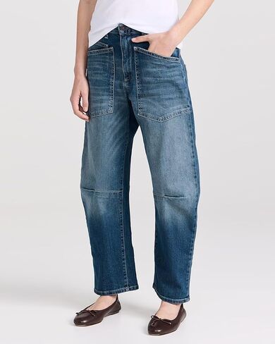 Kedera Women's Barrel Jeans Pants Straight Wide Leg Y2K Denim Pants Baggy Boyfriend Jeans with Pockets in Saudi Arabia