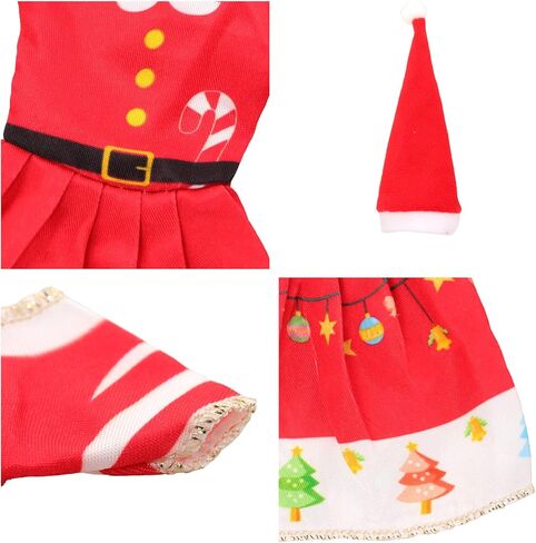 15 قطعة من ملابس وإكسسوارات دمية عيد الميلاد المصنوعة يدويًا، بما في ذلك 4 فساتين عيد الميلاد و4 قبعات عيد الميلاد و3 حلوى عيد الميلاد و4 عصي حلوى لدمية فتاة مقاس 11.5 بوصة in Kuwait