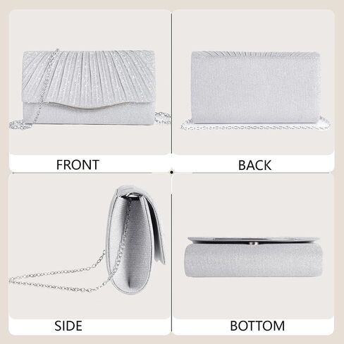 Clutch Purses for Women Formal Dressy Evening Bag Handbags Crossbody Bag for Wedding Cocktail Prom Party Elegance Charm in Kuwait