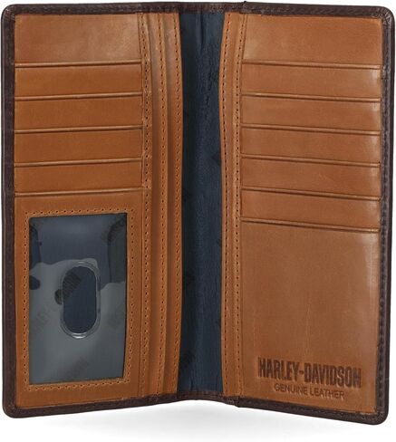 Harley-Davidson Men's Leather RFID Blocking Rodeo Wallet in Saudi Arabia
