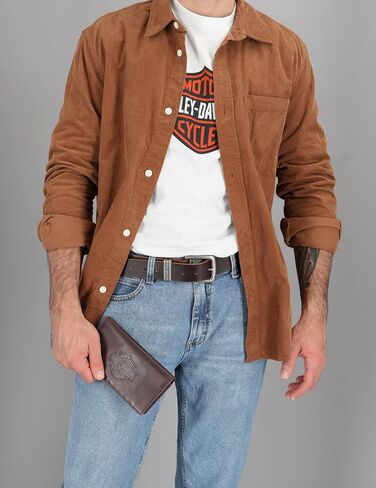 Harley-Davidson Men's Leather RFID Blocking Rodeo Wallet in Saudi Arabia
