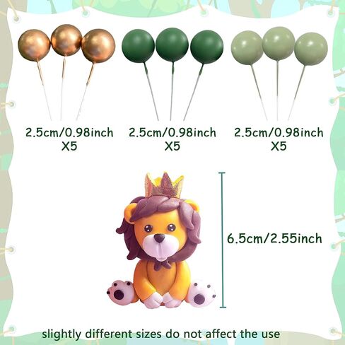 JeVenis Lion Cake Topper Lion Decorations Safari Animal Cake Topper Safari Cake Topper Wild One Cake Topper Jungle Baby Shower Cake Topper Decorations in Saudi Arabia
