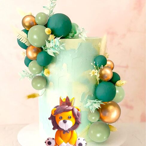JeVenis Lion Cake Topper Lion Decorations Safari Animal Cake Topper Safari Cake Topper Wild One Cake Topper Jungle Baby Shower Cake Topper Decorations in Saudi Arabia
