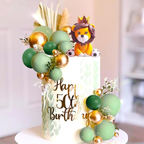 JeVenis Lion Cake Topper Lion Decorations Safari Animal Cake Topper Safari Cake Topper Wild One Cake Topper Jungle Baby Shower Cake Topper Decorations in Saudi Arabia